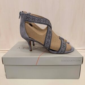 Sole Society Blue Venus High Heel Sandal